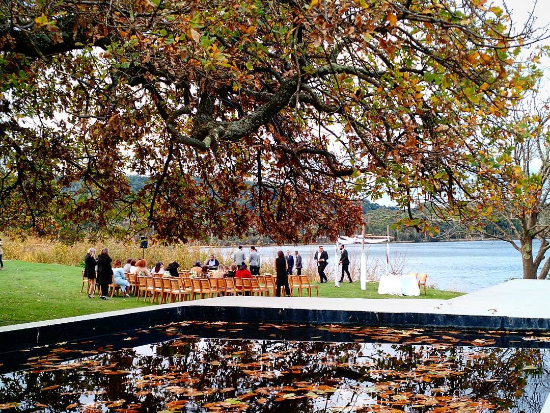 Nice afternoon for an Autumn wedding 
Photo: @_tomsandy  #weddings #functions #tasmania #australia #events #woodbridge #peppermintbay  #autumn #taswedding