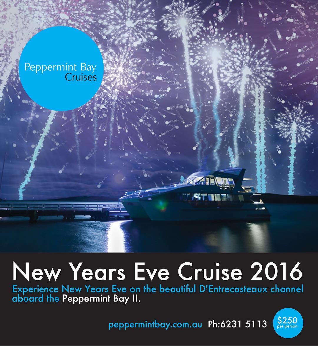 Book your tickets for New Year’s Eve Cruise! Departs Brooke st pier at 5:30 , cruise to Peppermint Bay Hotel for Drinks and a cocktail dinner . Be entertained by the great “@christophercolemancollective” 11pm cruise on back up the beautiful channel and have a prime position on the harbour to see the midnight fireworks … Limited numbers , don’t miss out . $250 pp.  Phone 6231 5113