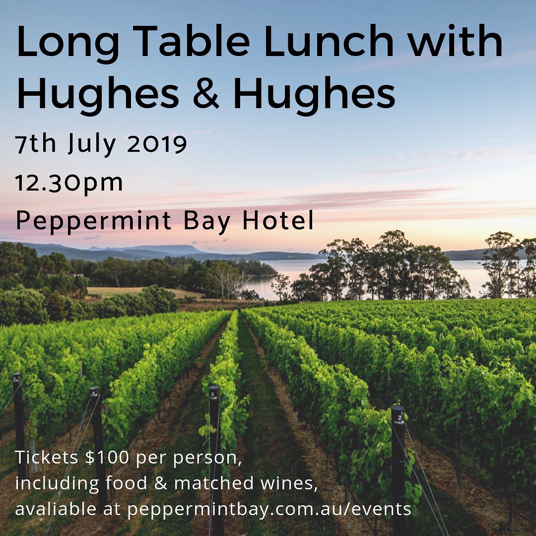Join us for a long table lunch on Sunday 7th July, showcasing Hughes & Hughes and Mewstone Wines, and celebrating the first release of the H&H ‘Soirée’ Pet Nat and ‘Solstice’ red!

Brothers Matthew and Jonny Hughes established Mewstone Vineyard on the banks of the D’Entrecasteaux Channel in the tiny hamlet of Flowerpot, with the aim of creating expressive single site wines with minimal intervention in the winery. Hughes & Hughes is their second label – with fruit sourced from vineyards around Tasmania, this range allows Jonny to dabble in different winemaking techniques, producing small batches of unique creations.

Wines will be matched to a menu created by Head Chef Toby Annear inspired by produce grown in our on-site garden and sourced locally. Tickets are $100 per person, and include food, matched wines, and plenty of chat from Jonny!!